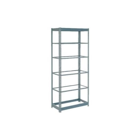 Heavy Duty Shelving 36W X 24D X 96H With 6 Shelves - No Deck - Gray